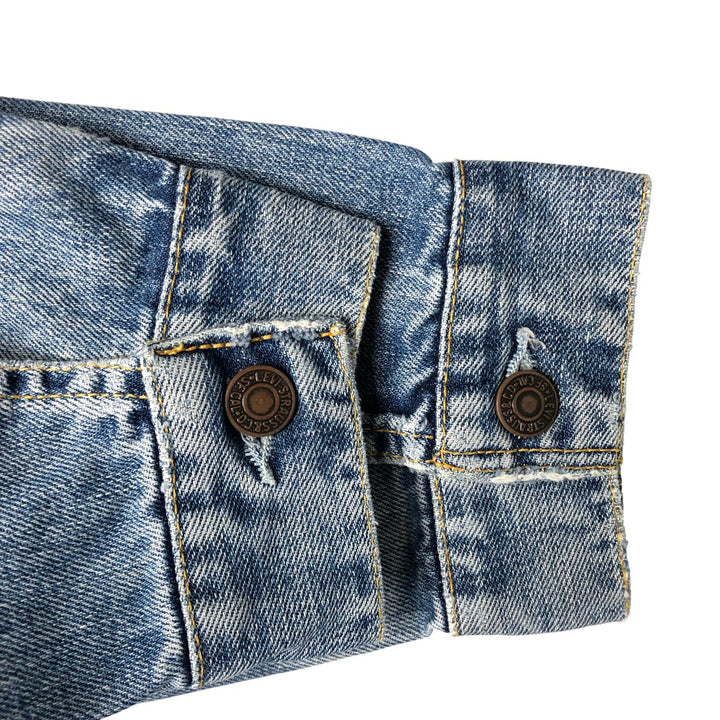 2000'S Levi's 70550-0487 Euro Model Denim Jacket, Men's Size Small cotton blue type Vintage Second Hand