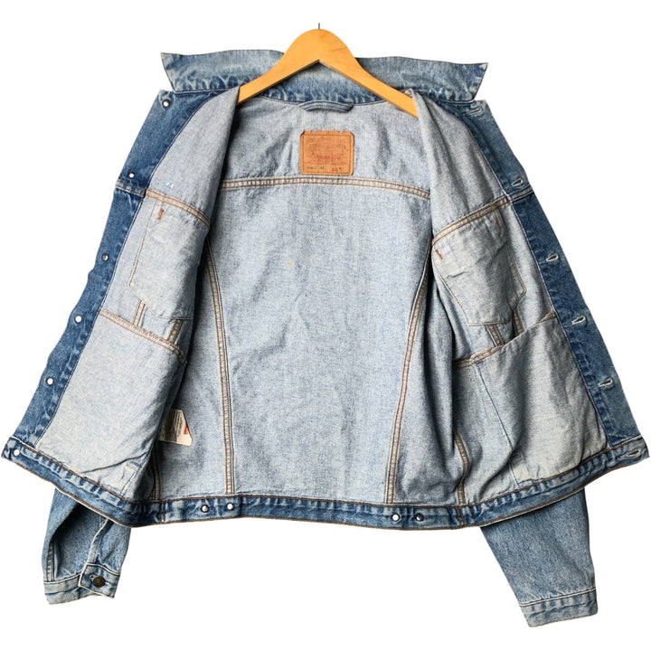 Vintage 1980'S Levi's 70503-0215 denim jacket, size M, men's cotton blue type Vintage Second Hand