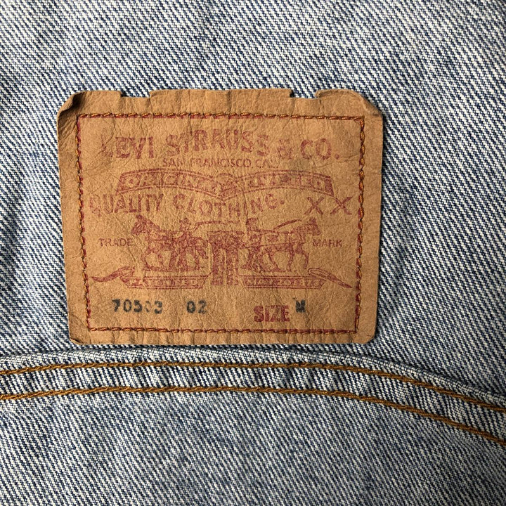 Vintage 1980'S Levi's 70503-0215 denim jacket, size M, men's cotton blue type Vintage Second Hand