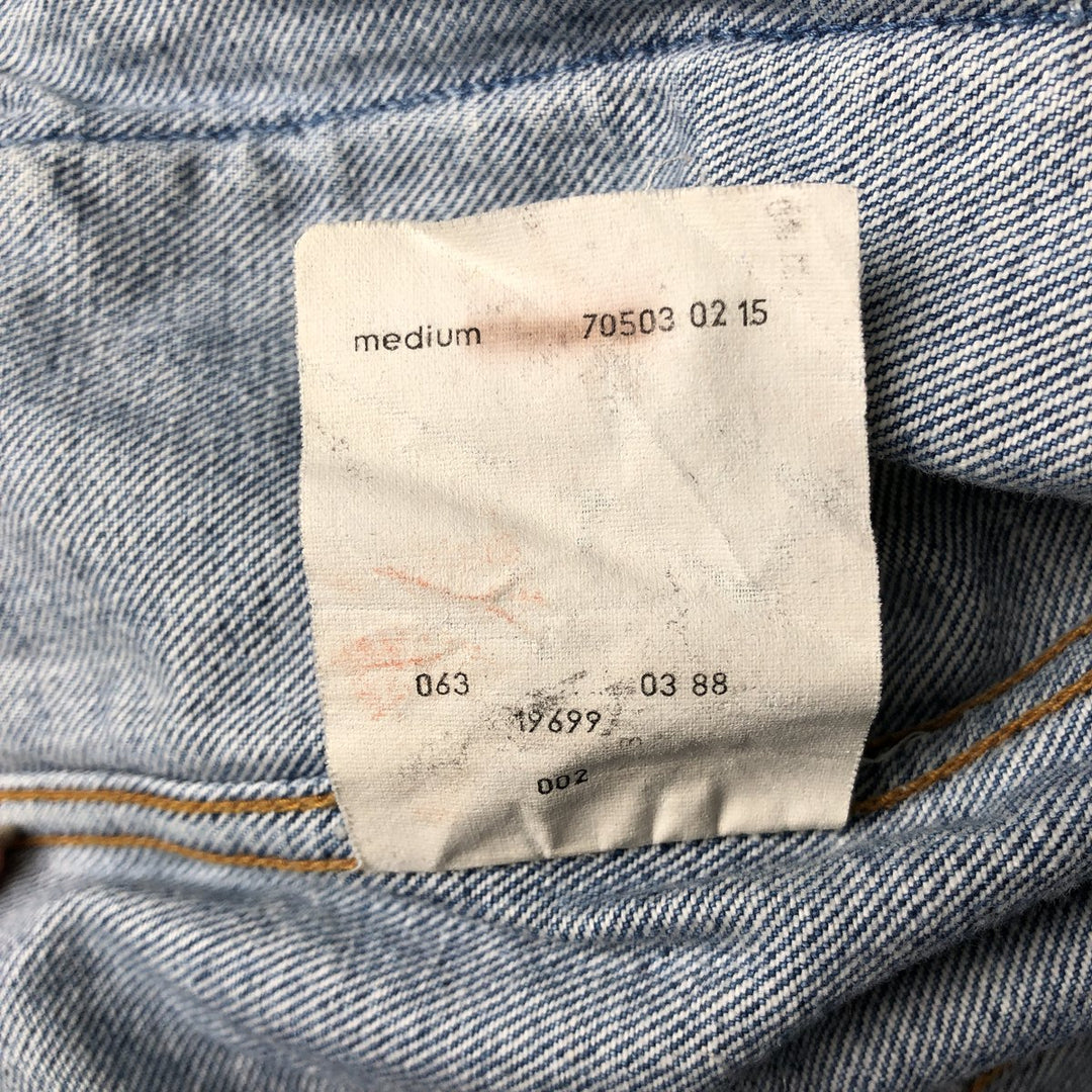 Vintage 1980'S Levi's 70503-0215 denim jacket, size M, men's cotton blue type Vintage Second Hand
