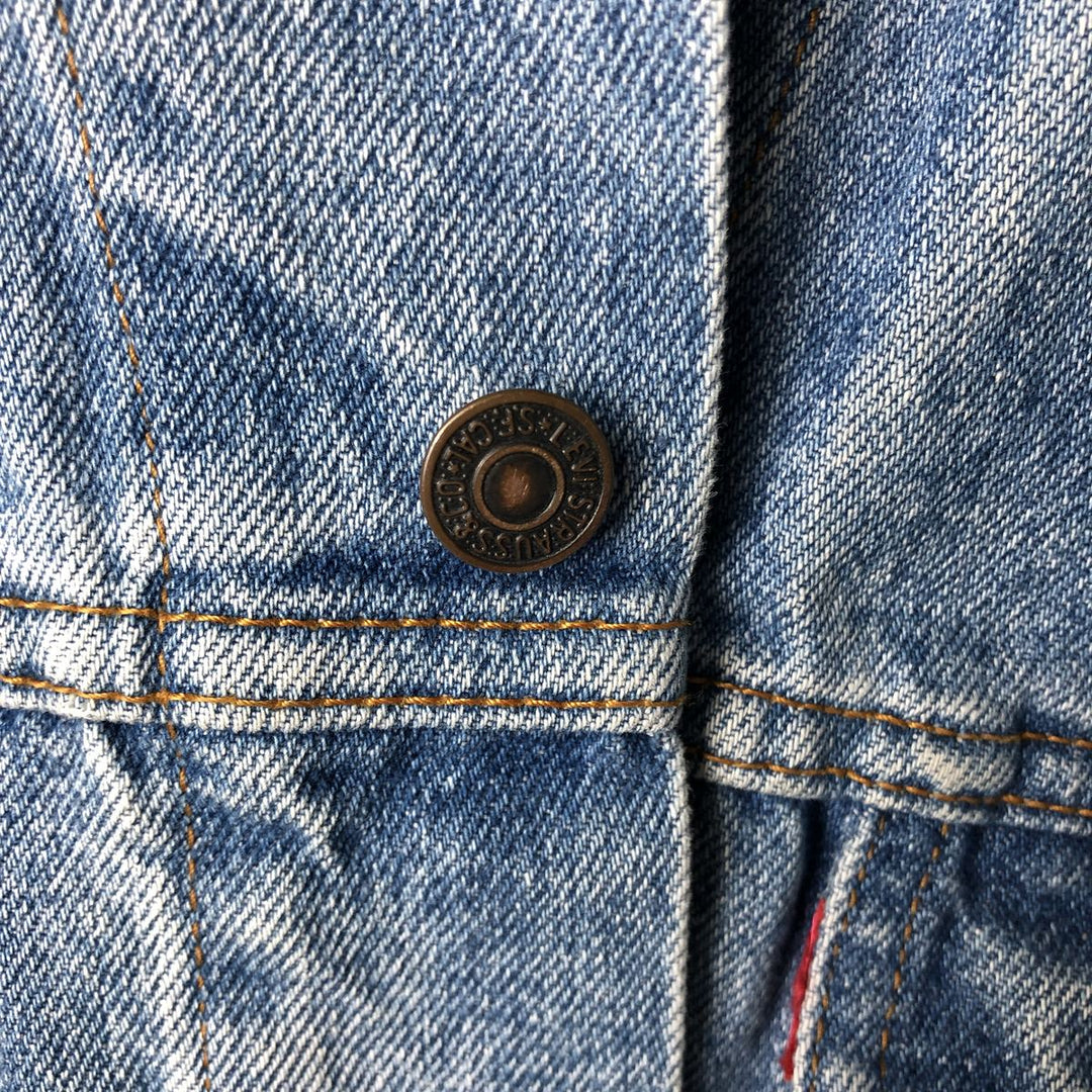 Vintage 1980'S Levi's 70503-0215 denim jacket, size M, men's cotton blue type Vintage Second Hand