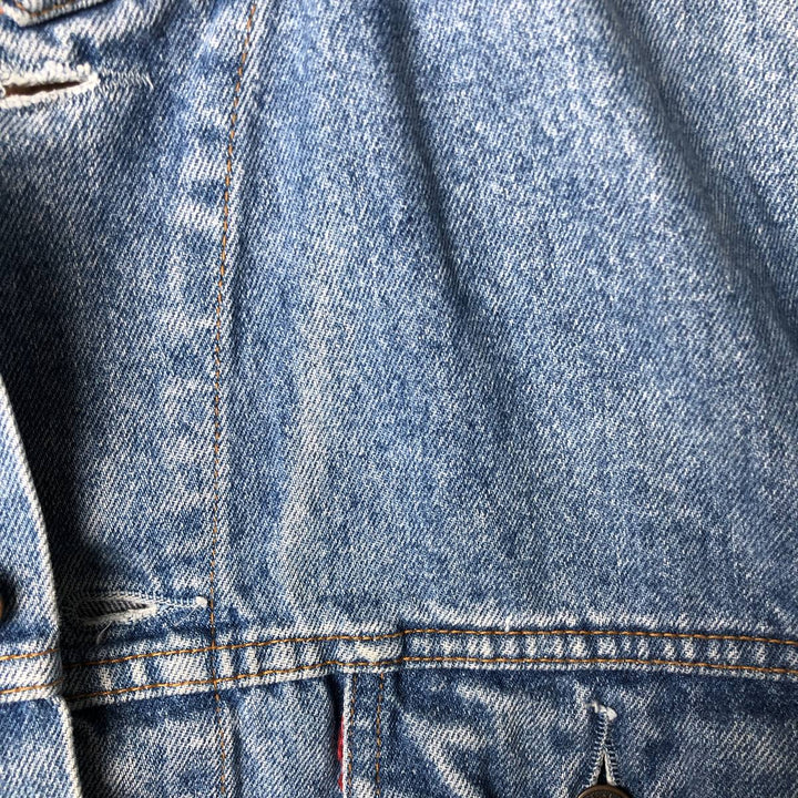 Vintage 1980'S Levi's 70503-0215 denim jacket, size M, men's cotton blue type Vintage Second Hand