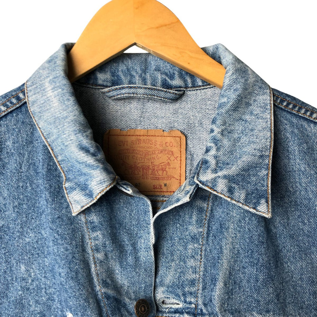 Vintage 1980'S Levi's 70503-0215 denim jacket, size M, men's cotton blue type Vintage Second Hand