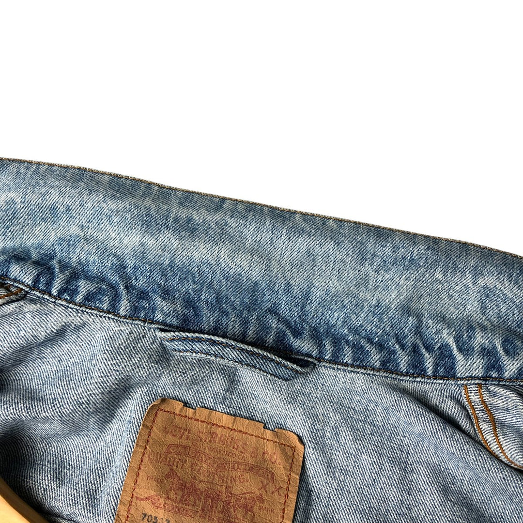 Vintage 1980'S Levi's 70503-0215 denim jacket, size M, men's cotton blue type Vintage Second Hand