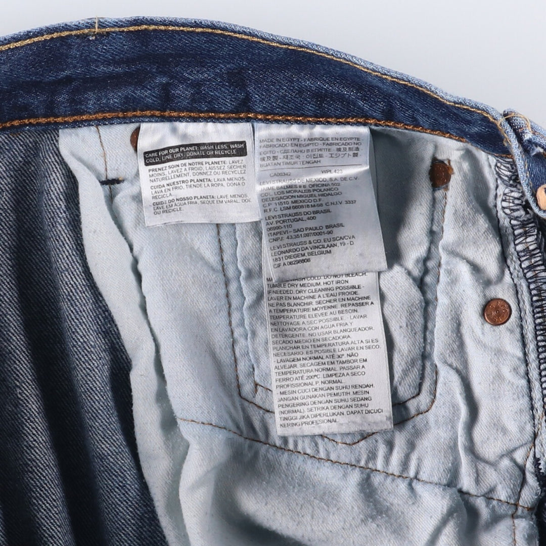 Levi's 501 straight denim pants for men, size W35 cotton blue type Vintage Second Hand