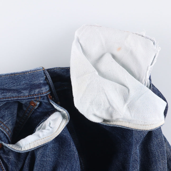 Levi's 501 straight denim pants for men, size W35 cotton blue type Vintage Second Hand