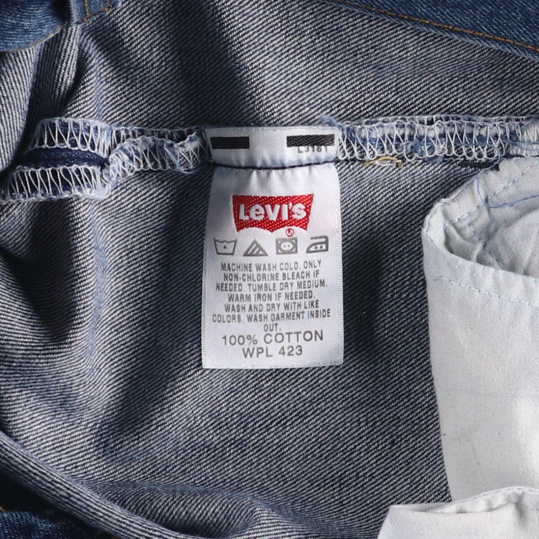 Levi's 501 straight denim pants for men, size W37 cotton blue type Vintage Second Hand