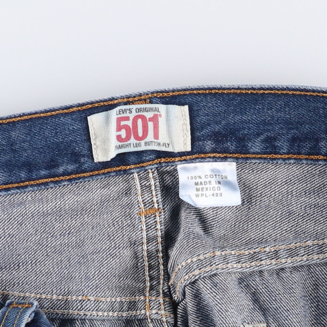 Levi's 501 straight denim pants for men, size W37 cotton blue type Vintage Second Hand