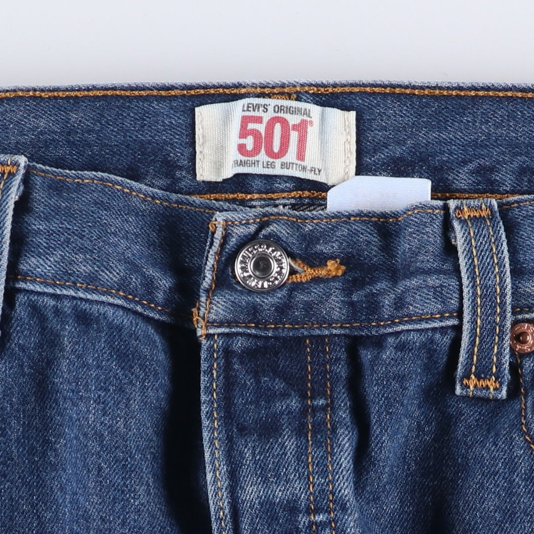 Levi's 501 straight denim pants for men, size W37 cotton blue type Vintage Second Hand