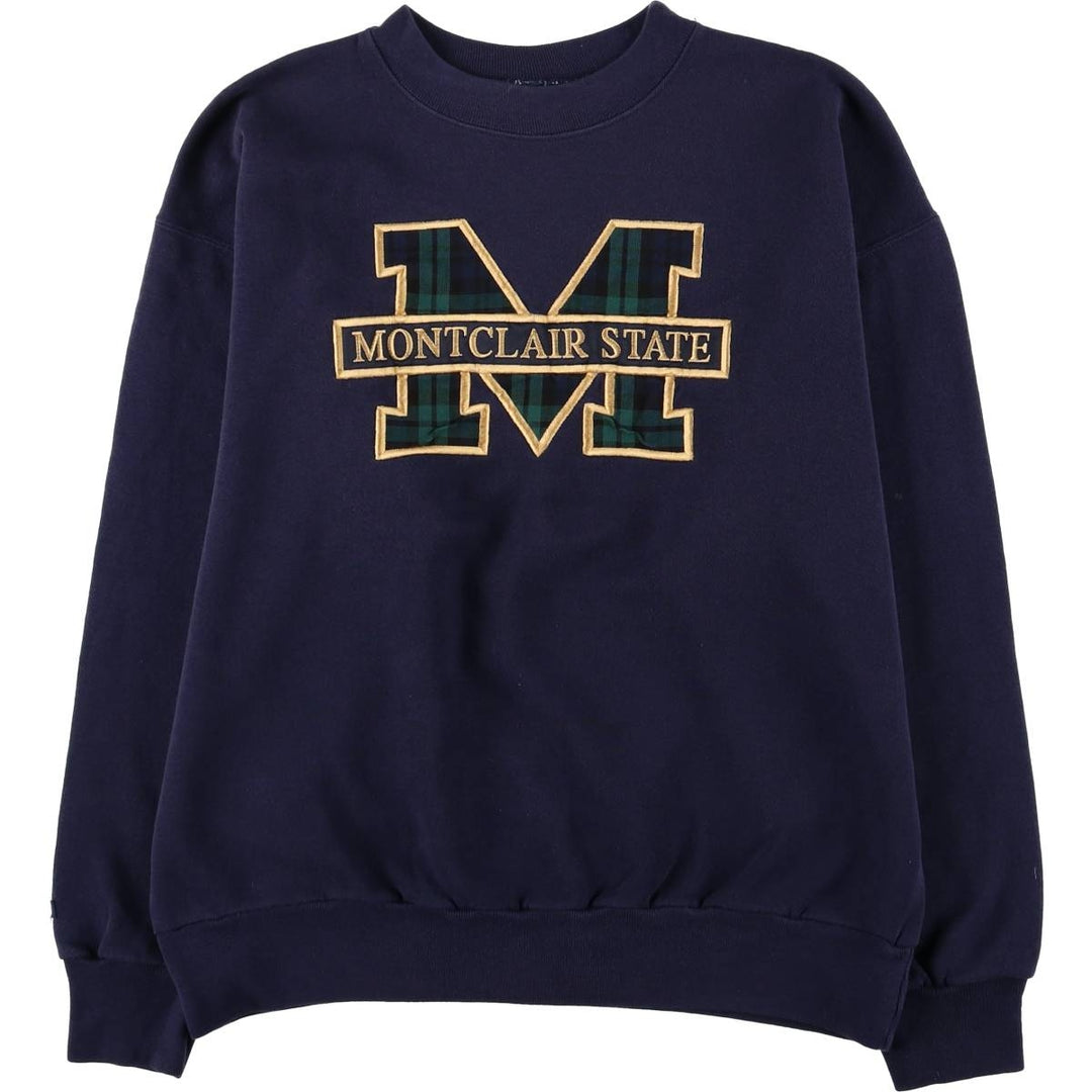 Vintage 80s-90'S Jansport college sweatshirt, made in the USA, size L, men's cotton navy blue type Vintage Second Hand