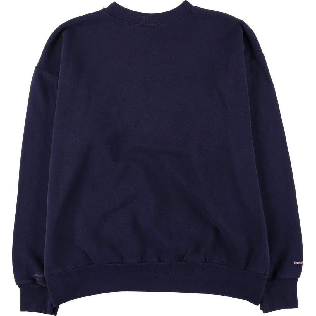 Vintage 80s-90'S Jansport college sweatshirt, made in the USA, size L, men's cotton navy blue type Vintage Second Hand