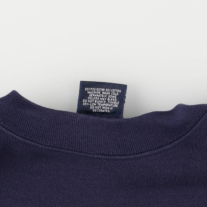 Vintage 80s-90'S Jansport college sweatshirt, made in the USA, size L, men's cotton navy blue type Vintage Second Hand