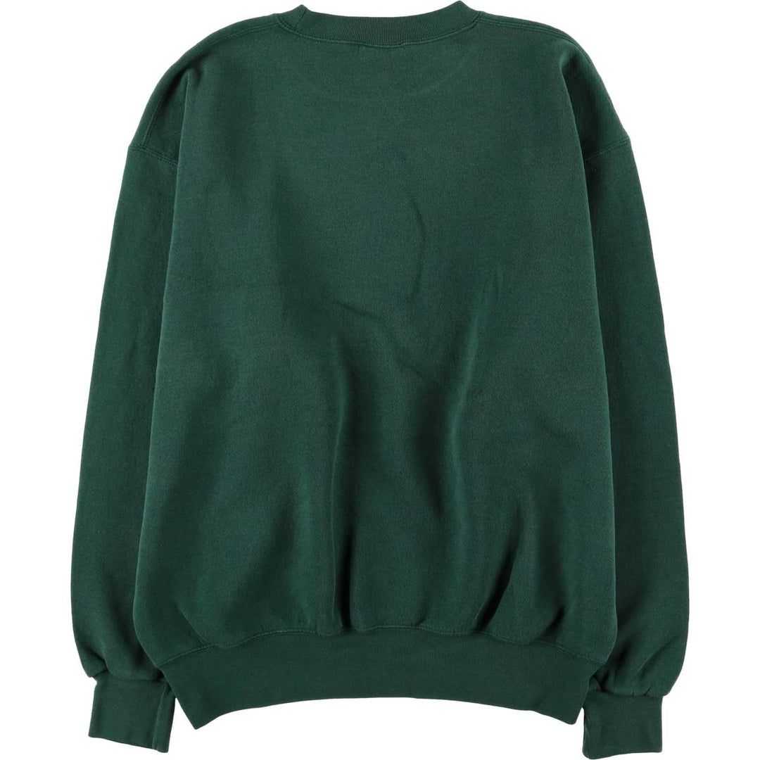Vintage 80s-90'S SOFFE Supercotton college sweatshirt, made in the USA, size L, men's cotton Green type dark green Vintage Second Hand