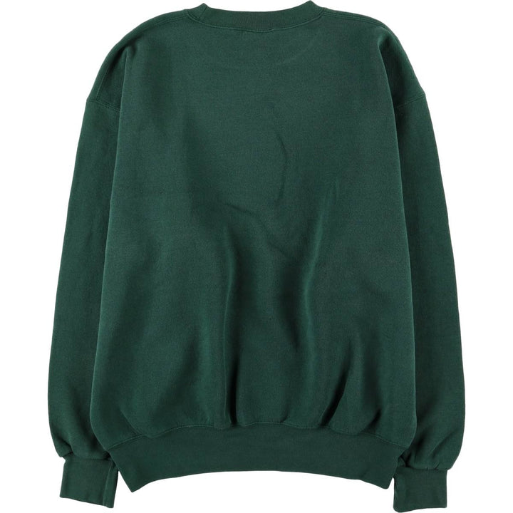 Vintage 80s-90'S SOFFE Supercotton college sweatshirt, made in the USA, size L, men's cotton Green type dark green Vintage Second Hand