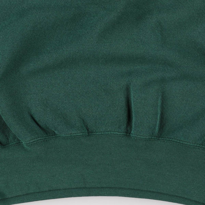 Vintage 80s-90'S SOFFE Supercotton college sweatshirt, made in the USA, size L, men's cotton Green type dark green Vintage Second Hand
