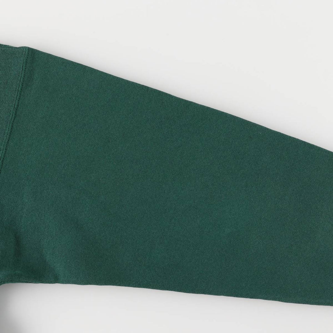 Vintage 80s-90'S SOFFE Supercotton college sweatshirt, made in the USA, size L, men's cotton Green type dark green Vintage Second Hand