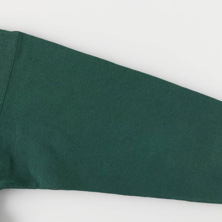 Vintage 80s-90'S SOFFE Supercotton college sweatshirt, made in the USA, size L, men's cotton Green type dark green Vintage Second Hand