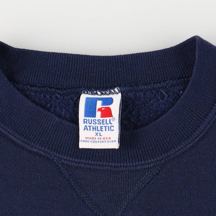 90'S Russell MICHIGAN University of Michigan college sweatshirt, Made in USA, Men's XL, Vintage cotton navy blue type Vintage Second Hand