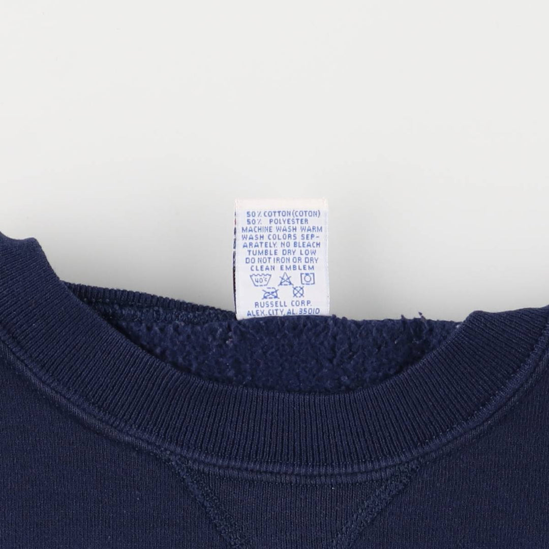 90'S Russell MICHIGAN University of Michigan college sweatshirt, Made in USA, Men's XL, Vintage cotton navy blue type Vintage Second Hand