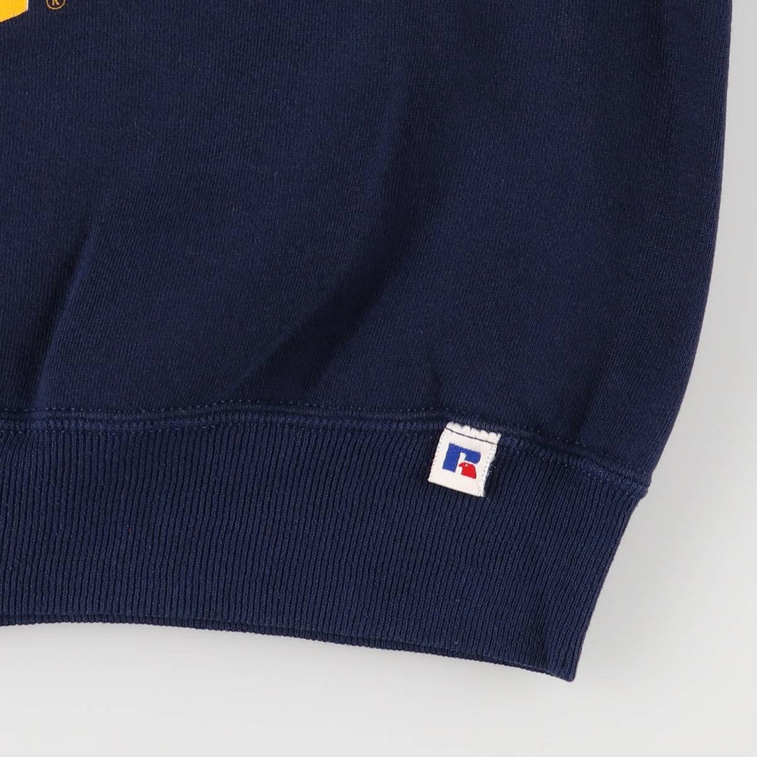 90'S Russell MICHIGAN University of Michigan college sweatshirt, Made in USA, Men's XL, Vintage cotton navy blue type Vintage Second Hand