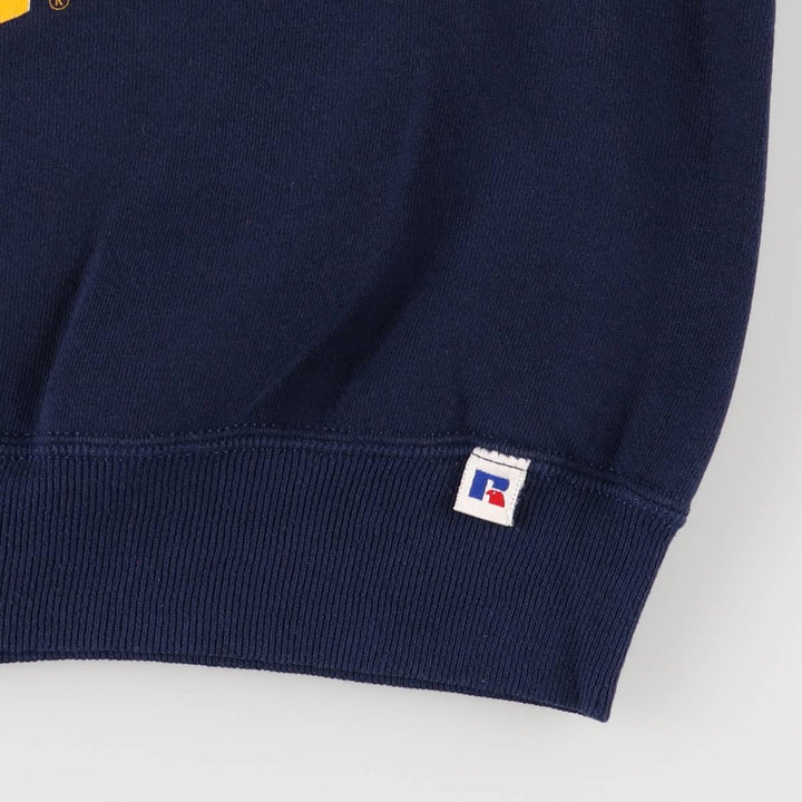 90'S Russell MICHIGAN University of Michigan college sweatshirt, Made in USA, Men's XL, Vintage cotton navy blue type Vintage Second Hand