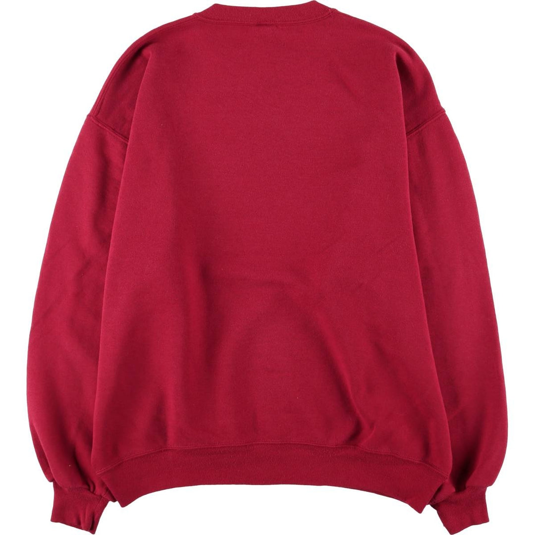 90'S Russell College Sweatshirt, Made in USA, Men's XL, Vintage cotton red type Vintage Second Hand