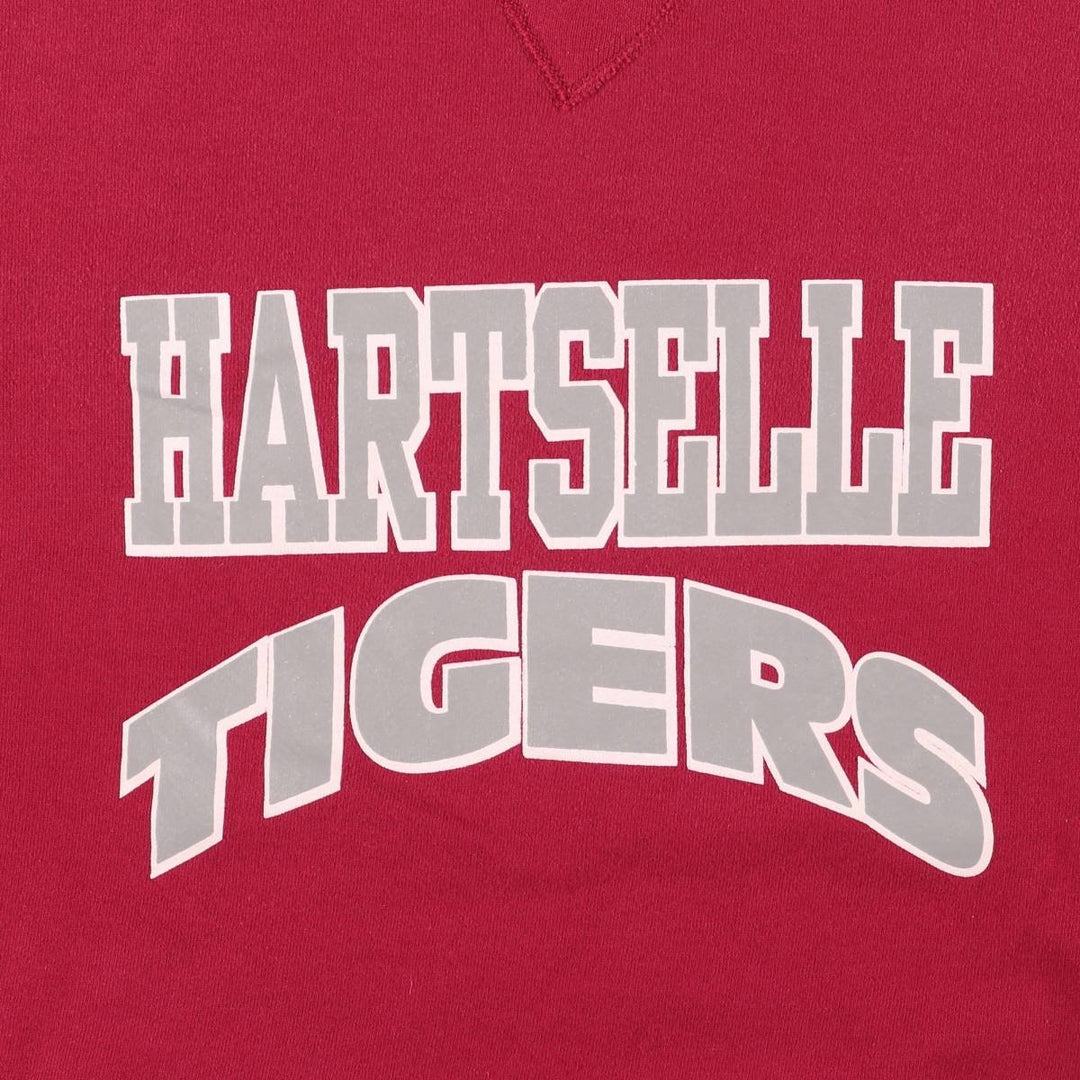 90'S Russell College Sweatshirt, Made in USA, Men's XL, Vintage cotton red type Vintage Second Hand
