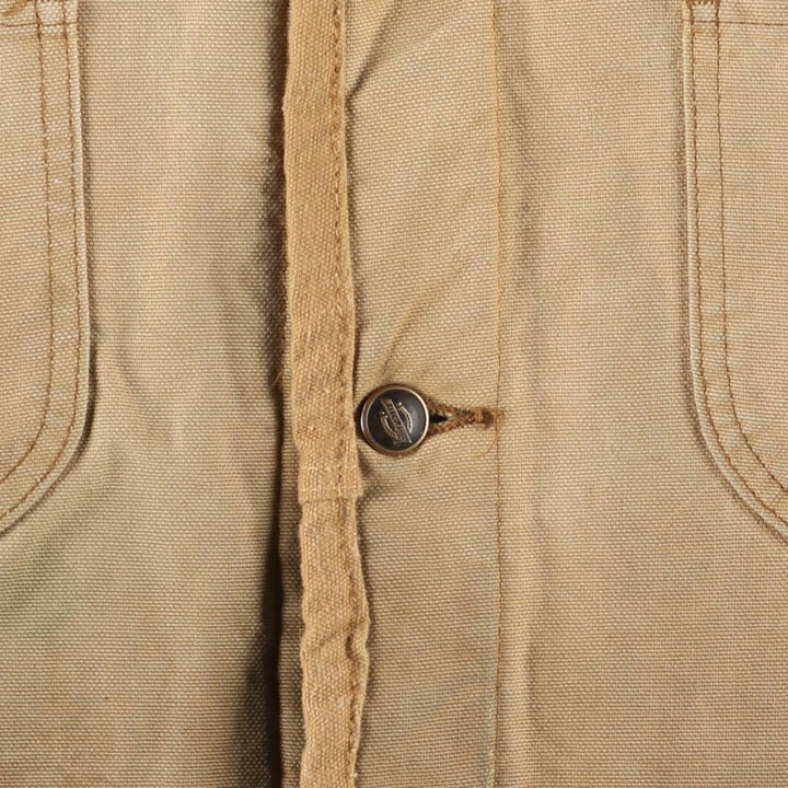 Dickies Michigan Chore Coat Style Padded Duck Work Jacket, Men's Size L, Vintage cotton Beige type Vintage Second Hand