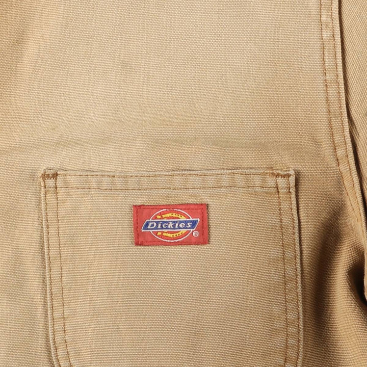Dickies Michigan Chore Coat Style Padded Duck Work Jacket, Men's Size L, Vintage cotton Beige type Vintage Second Hand