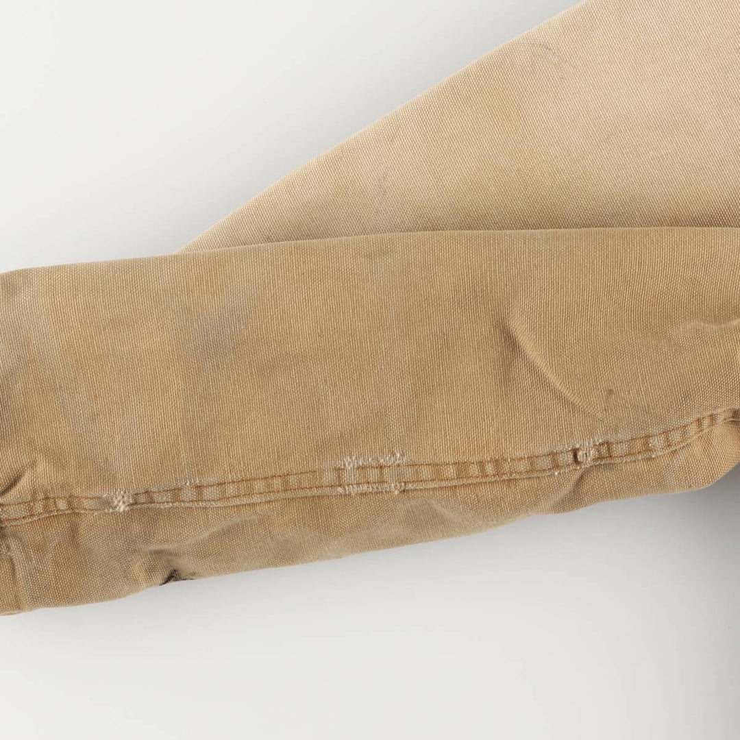 Dickies Michigan Chore Coat Style Padded Duck Work Jacket, Men's Size L, Vintage cotton Beige type Vintage Second Hand