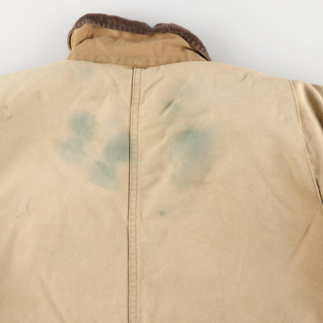 Dickies Michigan Chore Coat Style Padded Duck Work Jacket, Men's Size L, Vintage cotton Beige type Vintage Second Hand