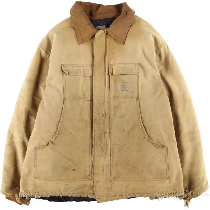 Carhartt Traditional Padded Duck Work Jacket, Men's XXL unclear beige type brown Vintage Second Hand