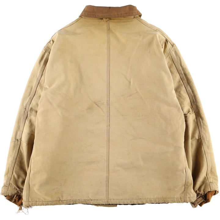 Carhartt Traditional Padded Duck Work Jacket, Men's XXL unclear beige type brown Vintage Second Hand