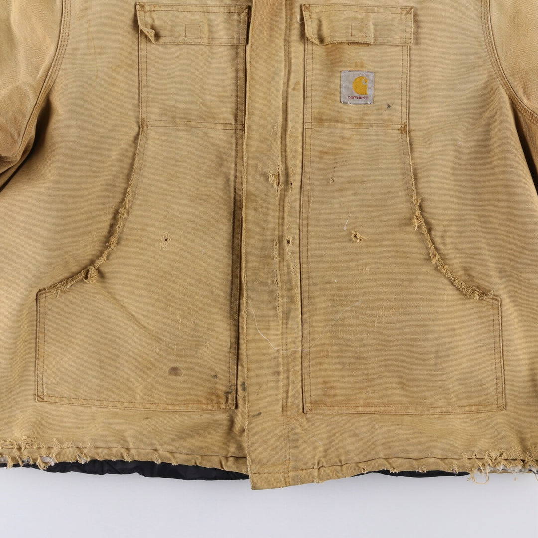 Carhartt Traditional Padded Duck Work Jacket, Men's XXL unclear beige type brown Vintage Second Hand