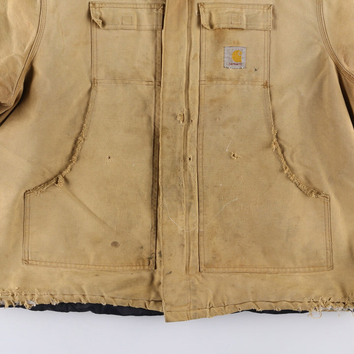 Carhartt Traditional Padded Duck Work Jacket, Men's XXL unclear beige type brown Vintage Second Hand