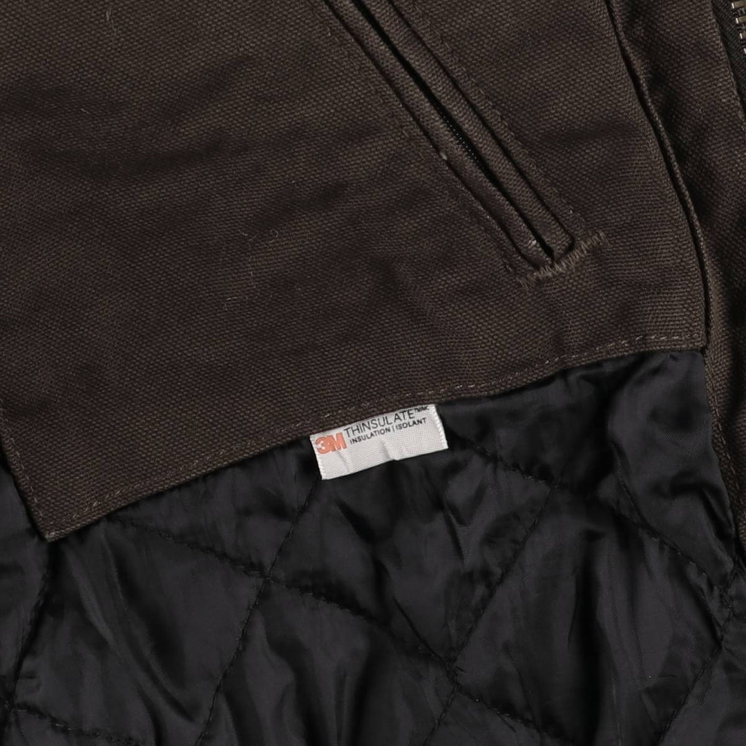 Carhartt Active Jacket, Padded Duck Full-Zip Hoodie, Men's XXL cotton brown type Vintage Second Hand