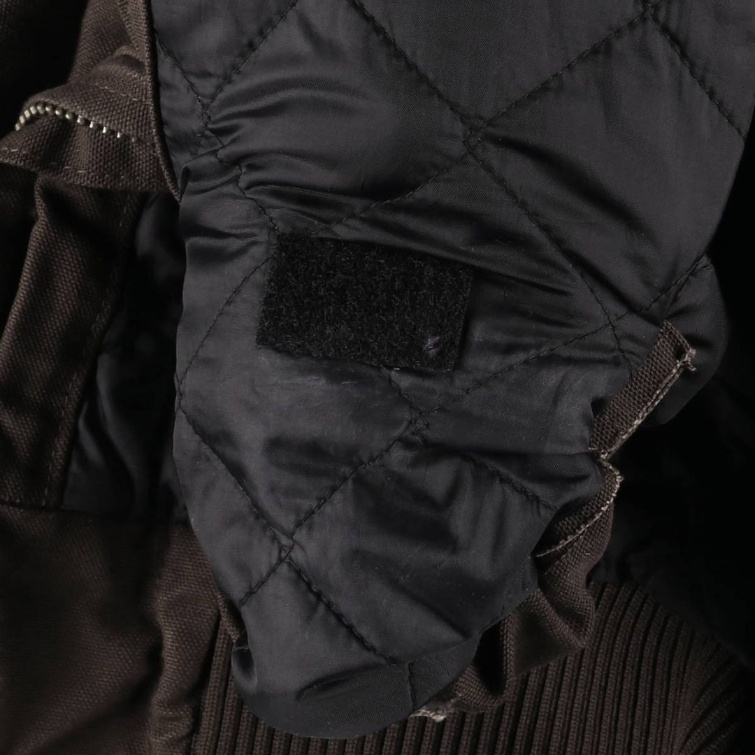 Carhartt Active Jacket, Padded Duck Full-Zip Hoodie, Men's XXL cotton brown type Vintage Second Hand