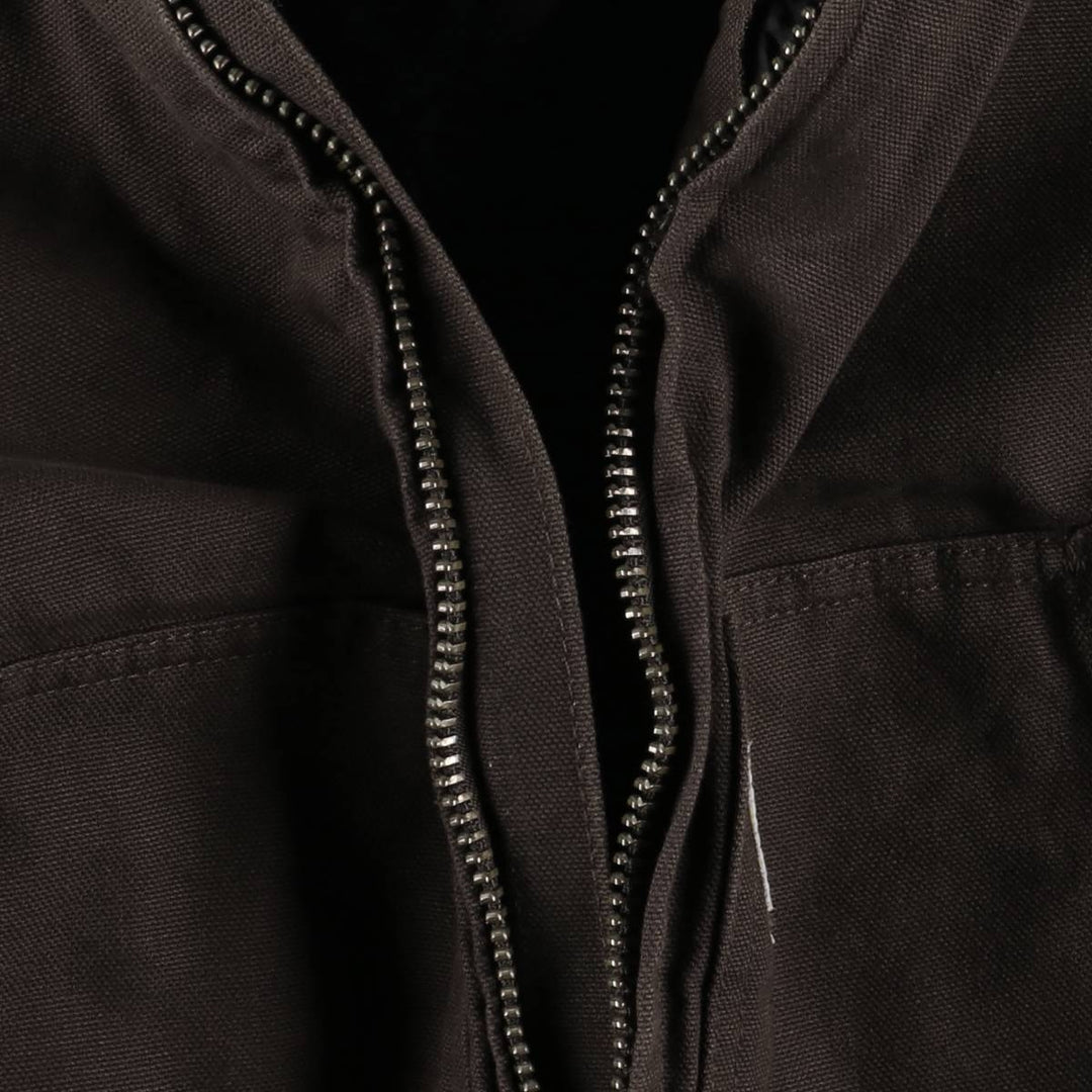 Carhartt Active Jacket, Padded Duck Full-Zip Hoodie, Men's XXL cotton brown type Vintage Second Hand