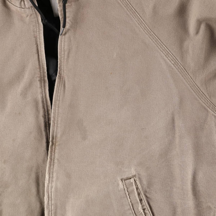 Carhartt Padded Duck Full Zip Hoodie, Men's XL cotton Beige type Vintage Second Hand