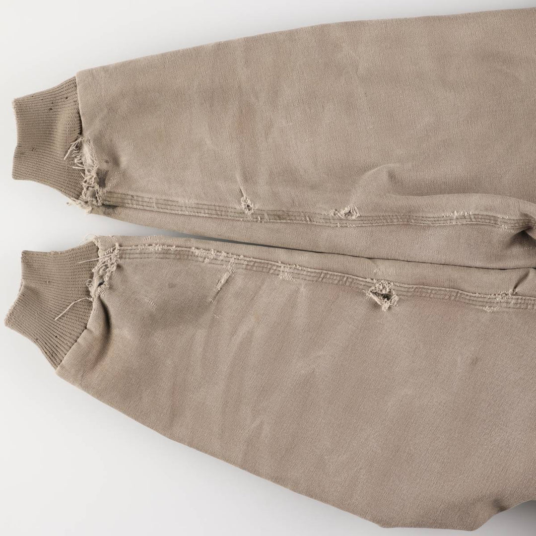 Carhartt Padded Duck Full Zip Hoodie, Men's XL cotton Beige type Vintage Second Hand