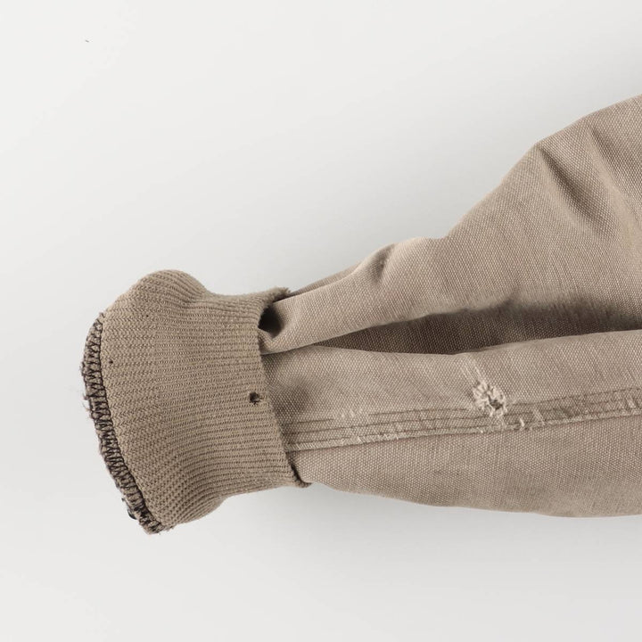 Carhartt Padded Duck Full Zip Hoodie, Men's XL cotton Beige type Vintage Second Hand