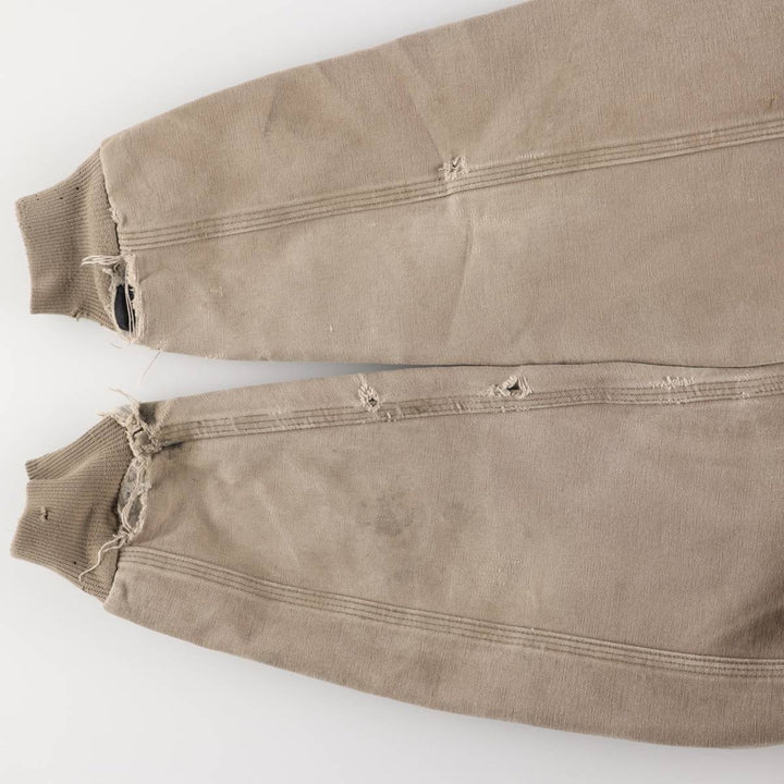 Carhartt Padded Duck Full Zip Hoodie, Men's XL cotton Beige type Vintage Second Hand