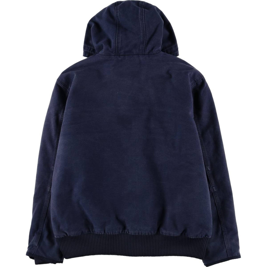 Carhartt Active Jacket, Padded Duck Full-Zip Hoodie, Men's Size L cotton navy blue type Vintage Second Hand