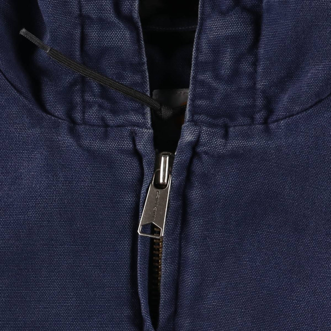 Carhartt Active Jacket, Padded Duck Full-Zip Hoodie, Men's Size L cotton navy blue type Vintage Second Hand