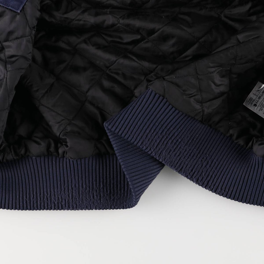 Carhartt Active Jacket, Padded Duck Full-Zip Hoodie, Men's Size L cotton navy blue type Vintage Second Hand