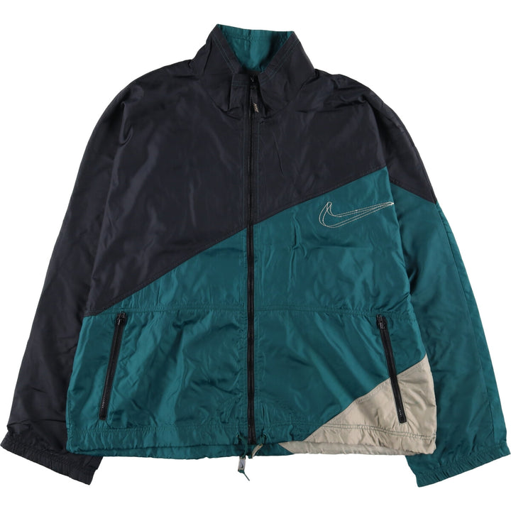 90'S Nike NIKE Nylon Jacket Men's M Size Vintage Nylon black type Vintage Second Hand