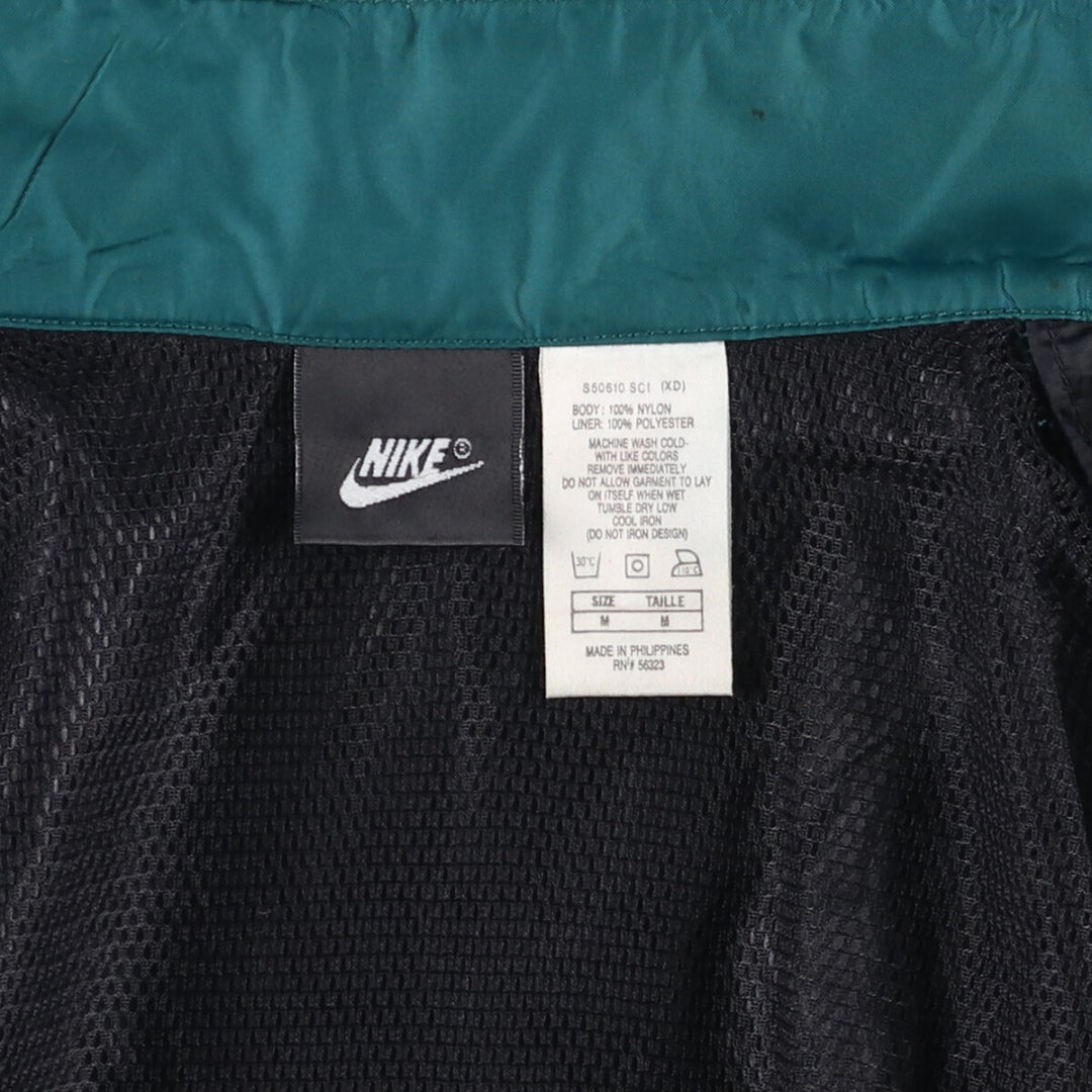 90'S Nike NIKE Nylon Jacket Men's M Size Vintage Nylon black type Vintage Second Hand