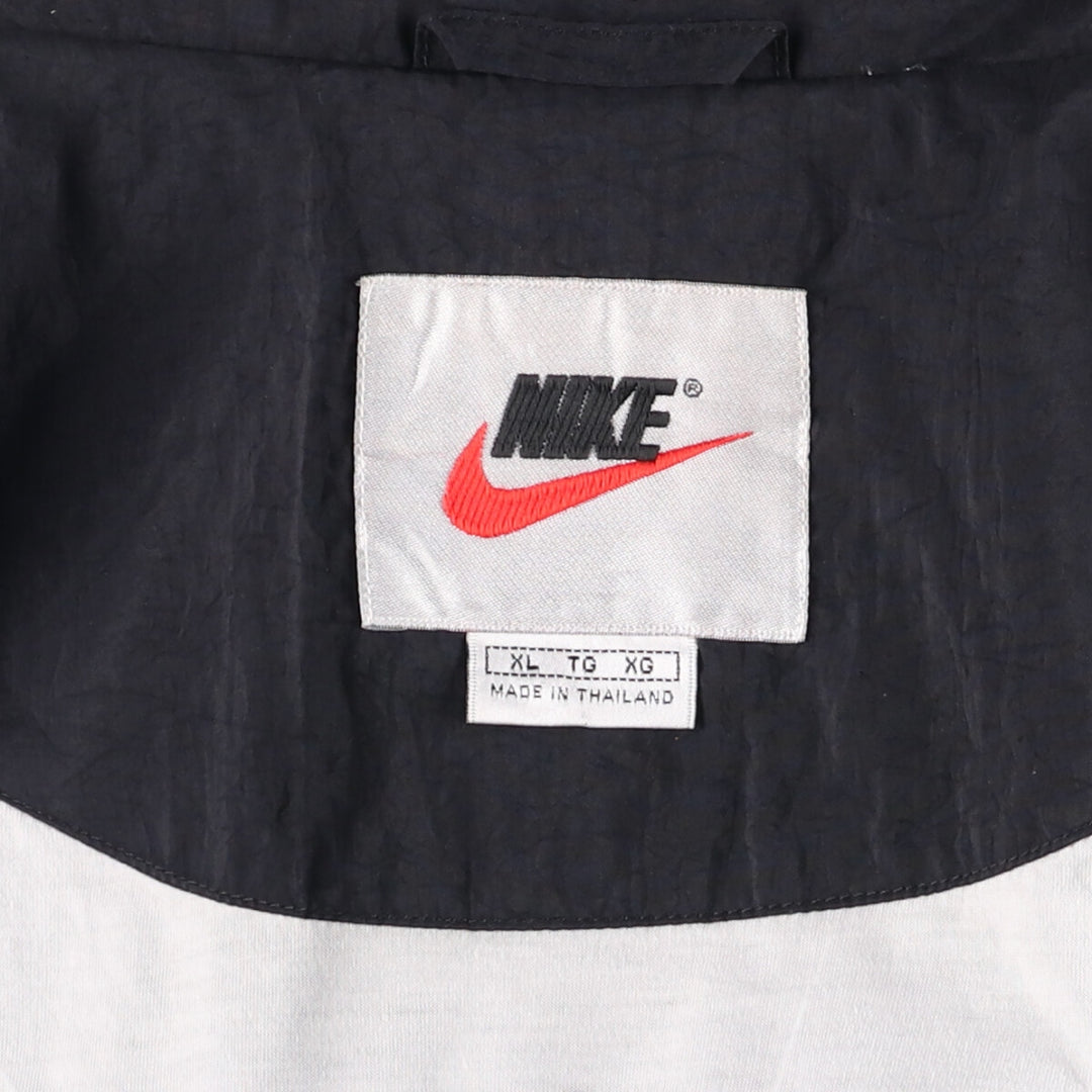 90'S Nike NIKE Nylon Jacket Men's XL Size Vintage Nylon black type Vintage Second Hand