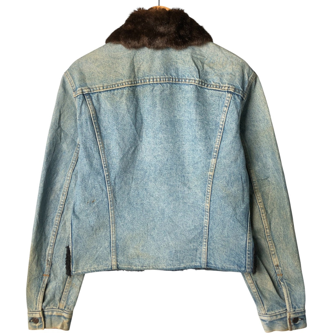 1990'S Vintage Levi's Denim Jacket, Made in the USA, Women's Size Medium unclear blue type Vintage Second Hand