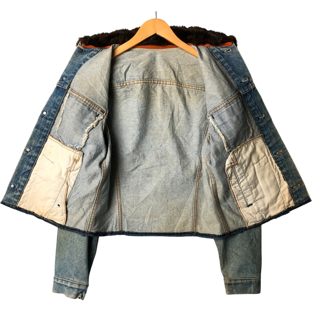 1990'S Vintage Levi's Denim Jacket, Made in the USA, Women's Size Medium unclear blue type Vintage Second Hand